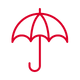 icono de un paraguas
